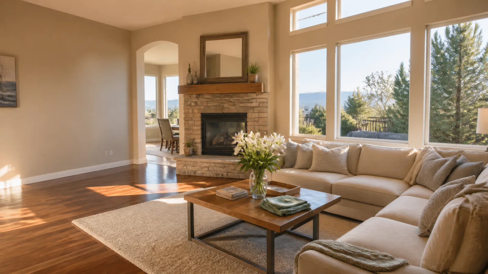Clean and comfortable High Desert home interior