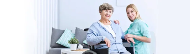 Older adult receiving respectful non-medical support at home